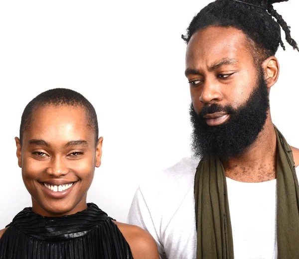 Belle image de deux amoureux afro-américains — Photo