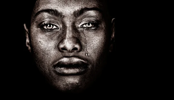 Afro Amerikalı kadın. — Stok fotoğraf