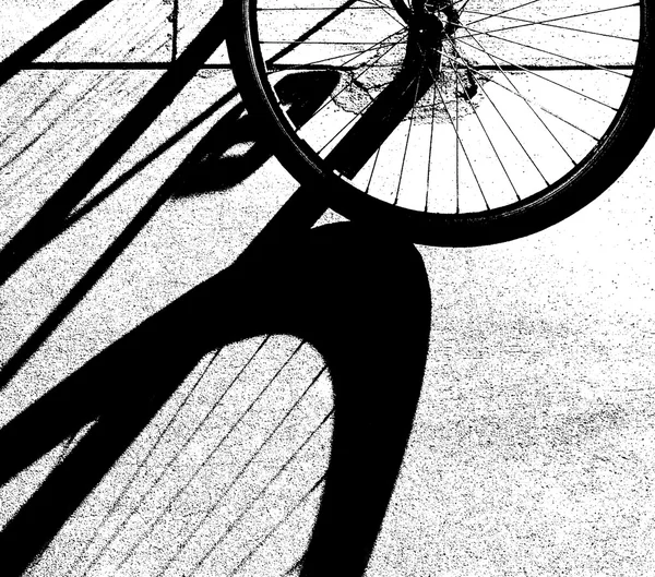 Bike Shadow Graphic Stock Photo