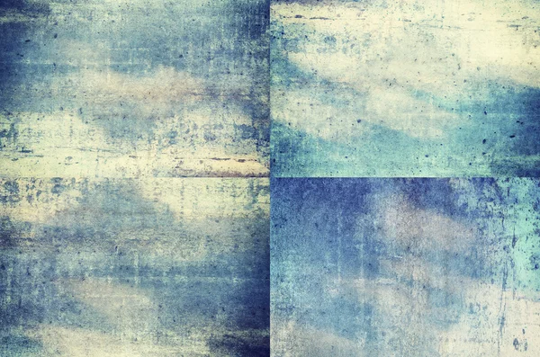 Blue colored grunge texture backgrounds — Stock Photo, Image