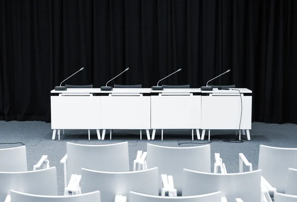 Empty press conference room — Stock Photo, Image