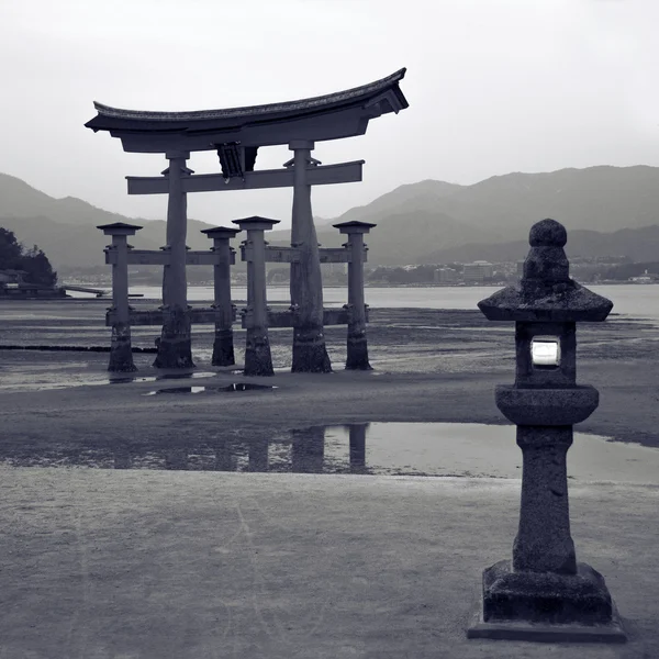 Cancello galleggiante a Miyajima — Foto Stock