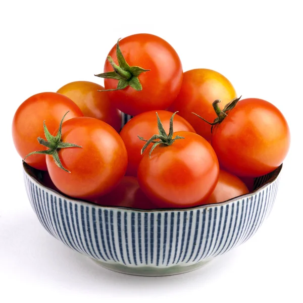 Schüssel voller Tomaten — Stockfoto