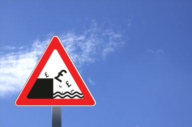 İngiliz Lirası kriz kavramı çizimi