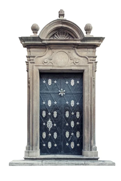 Decorativo palazzo barocco porte isolate — Foto Stock