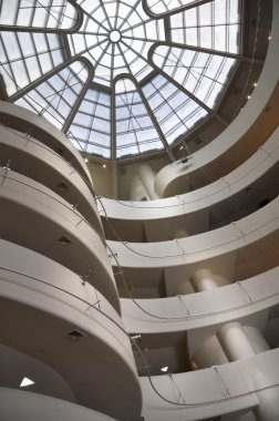 İç duvarlar ve tavan New York Guggenheim Müzesi