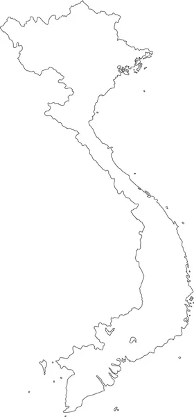 Vietnam Carte de contour — Image vectorielle