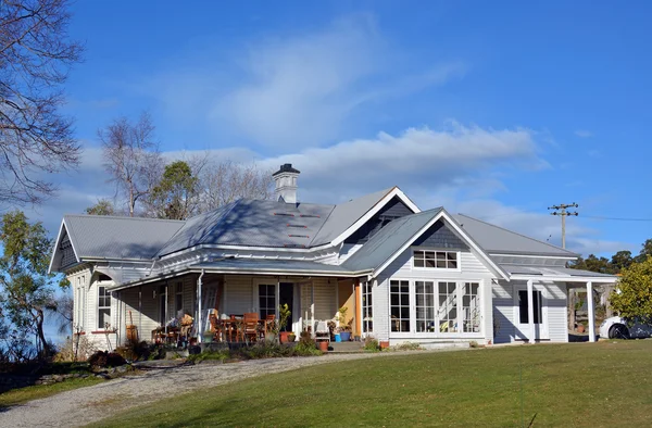 Nouvelle-Zélande Ferme traditionnelle en bois — Photo