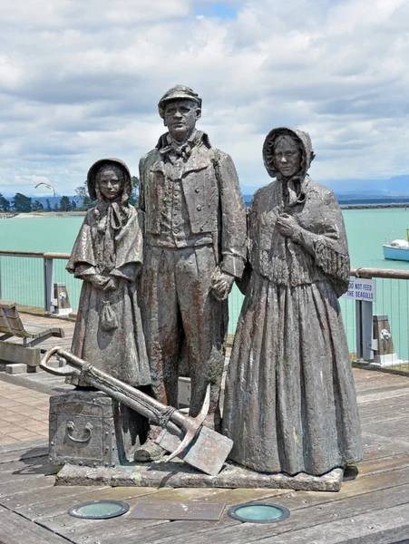 Memorial de los primeros colonos en Nelson, Nueva Zelanda — Foto de Stock