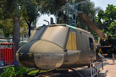 Amerikan helikopter Savaşı kalıntıları Müzesi'nde sergilenen.
