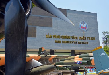 American War Planes outside War Remnants Museum, Saigon clipart