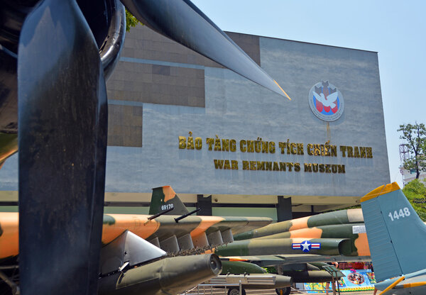 American War Planes outside War Remnants Museum, Saigon