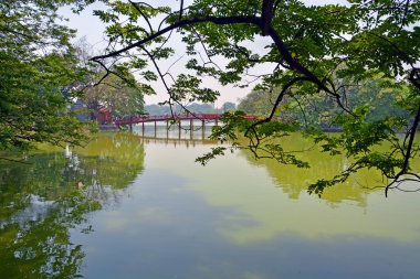Lake Hoan Kiem in Spring, Hanoi Vietnam clipart