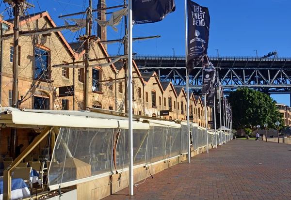 Restaurants en forme de voiliers vintage à Sydney — Photo