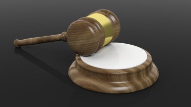 Ahşap mahkeme çekiç