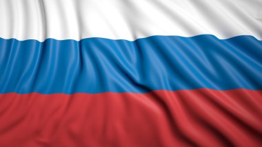 Rusya closeup arka plan dalgalı bayrak