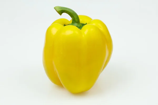 Yellow bell pepper, on white background. — Stock Photo, Image