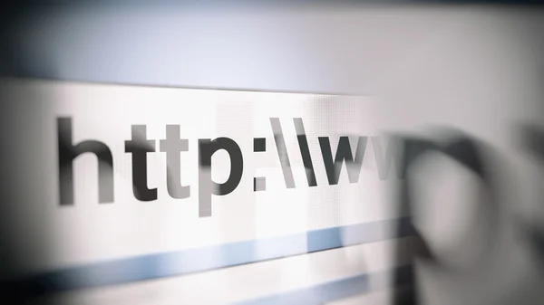 3D rendering lijn van browser web lijn — Stockfoto