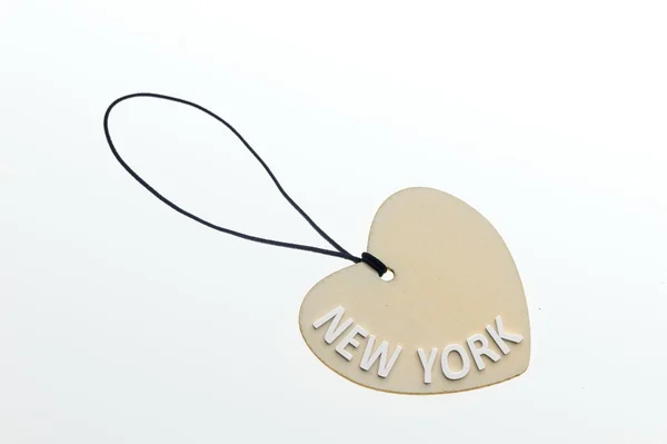 Rendu 3D NEW YORK mots sur carton — Photo