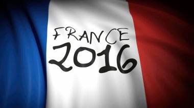 3D render Fransa bayrağı