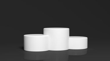 Kazanan podyum 3D render