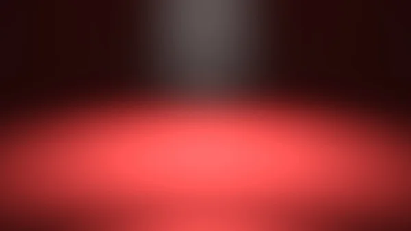 Red blurred spotlight, dark abstract background — Stock Photo, Image