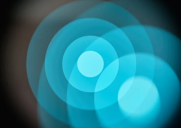 Circles in circles, blue geometric abstract background. — Stock Photo, Image