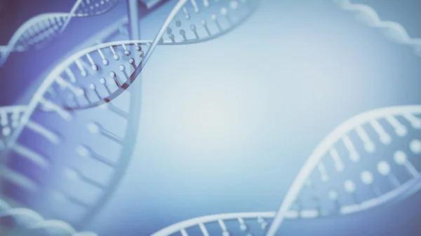 DNS kettős spiráljának absztrakt háttér. 3D-leképezés — Stock Fotó