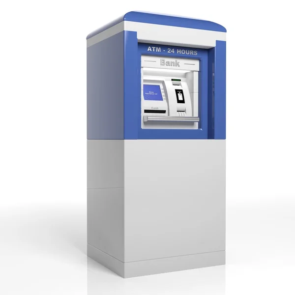 Atm machine isolated on white background — Stock Photo, Image