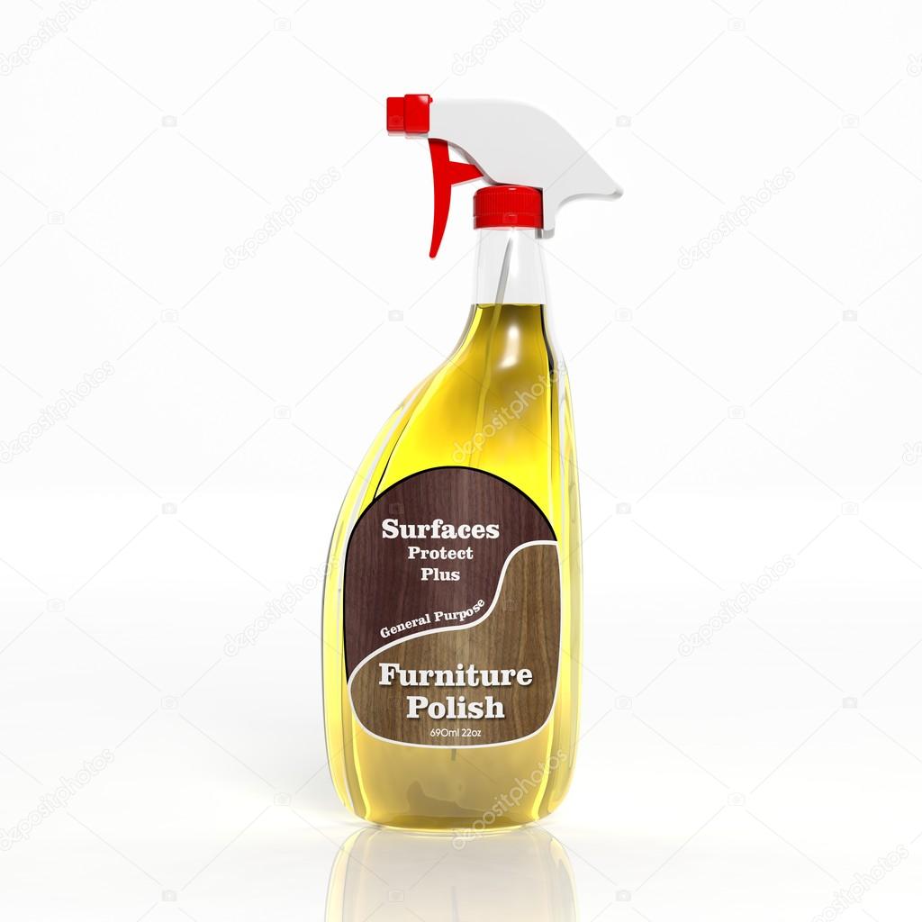 3d Furniture Polish Spray Plastic Bottle Isolated On White Stock Photo Image By C Viperagp 58694469