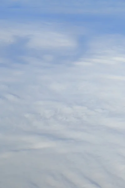 Powierzchni białe chmury, antenowa Fotografia. — Zdjęcie stockowe