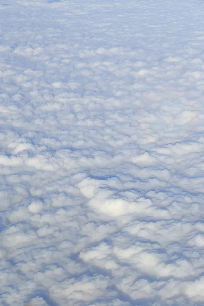 Surface de nuages blancs, photographie aérienne . — Photo