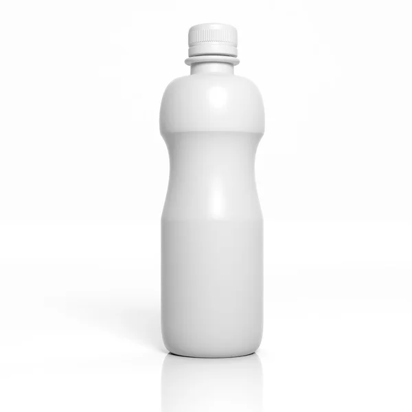 3D-lege product fles mockup geïsoleerd op wit — Stockfoto