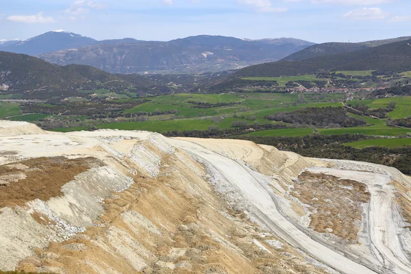 Mining site in the mountains — Stock Photo, Image