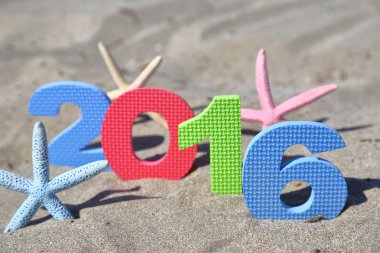 Yeni yıl numarası 2016 sahilde