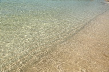 Yunanistan kumlu plaj sahil şeridine