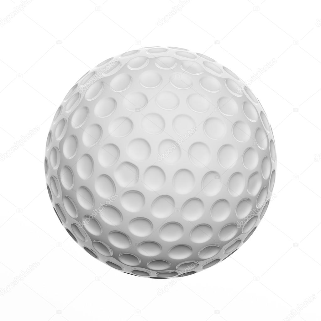 Golf ball, isolated on white background — Stock Photo © viperagp #83244660