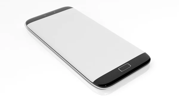 Szablon pusty ekran Smartphone, na białym tle. — Zdjęcie stockowe