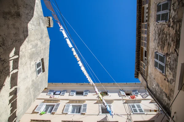 Straßen der Stadt Korfu, Griechenland — Stockfoto