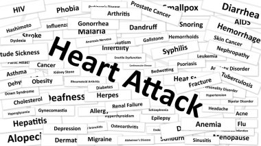 A disease called Heart Attack clipart