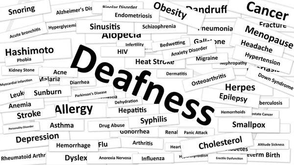 A disease called deafness — Stock Fotó