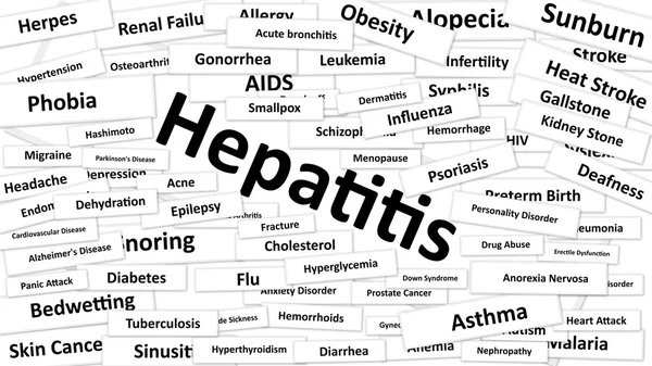 Hepatit denilen bir hastalık — Stok fotoğraf