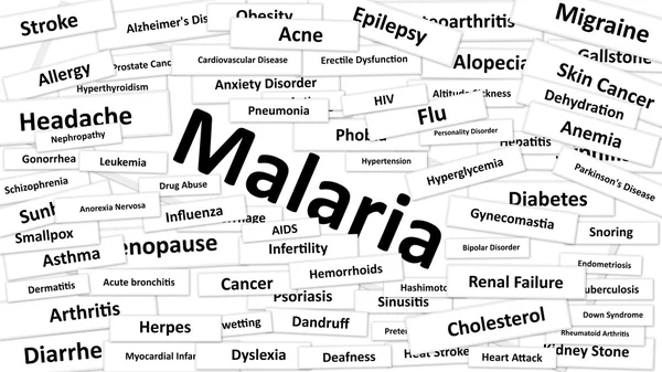 Хвороба під назвою Малярія — стокове фото