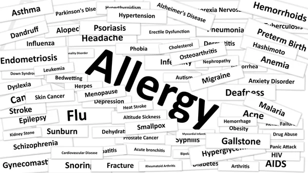 Μια ασθένεια που ονομάζεται αλλεργία — Φωτογραφία Αρχείου