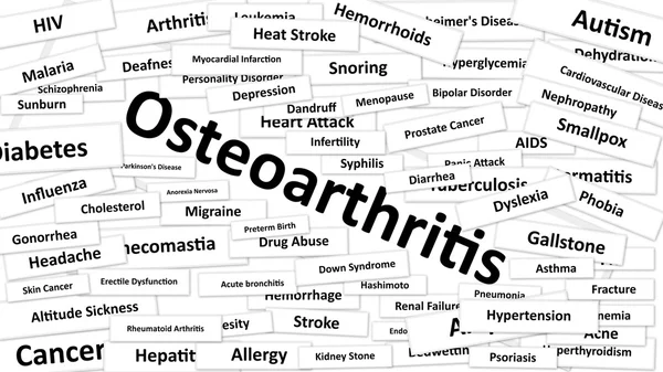 Μια ασθένεια που ονομάζεται οστεοαρθρίτιδα — Φωτογραφία Αρχείου