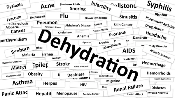 Nemoc se nazývá dehydratace — Stock fotografie