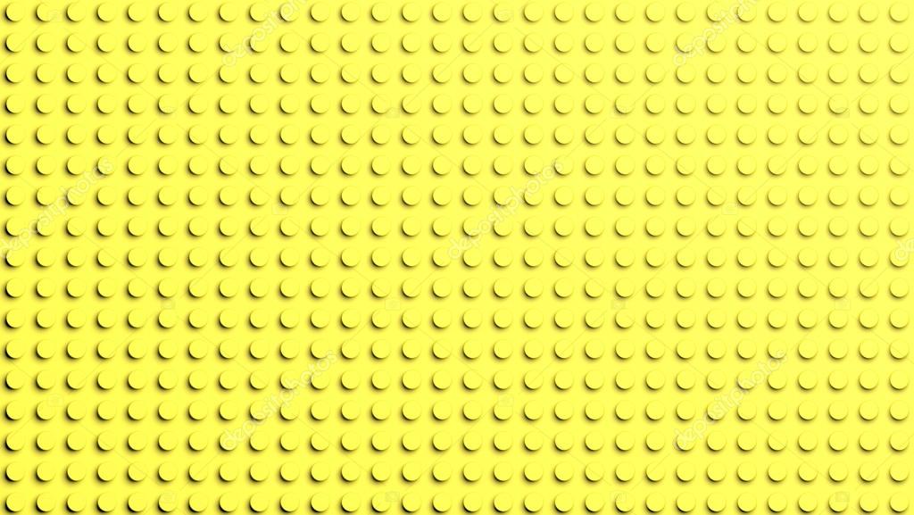 Connected yellow lego blocks abstract background. Stock Photo by