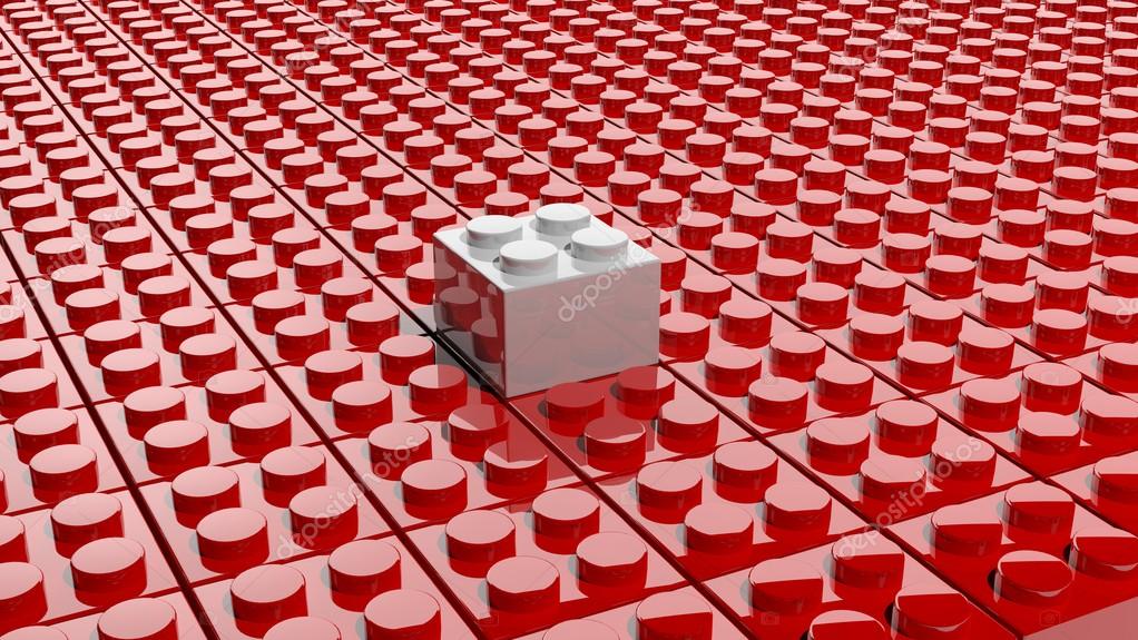 white lego blocks