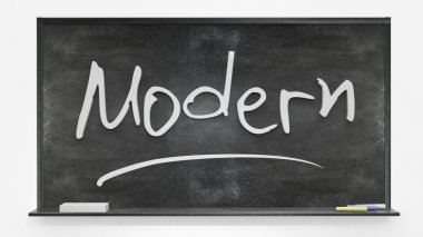 Tahtaya yazılmış modern