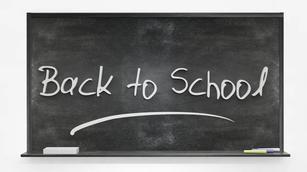 Back to school written on blackboard — Stock Photo, Image